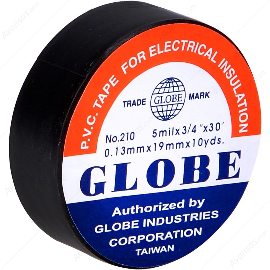 İzole Bant Globe - Siyah