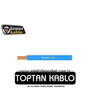 Öznur 1 mm NYAF Kablo-Mavi