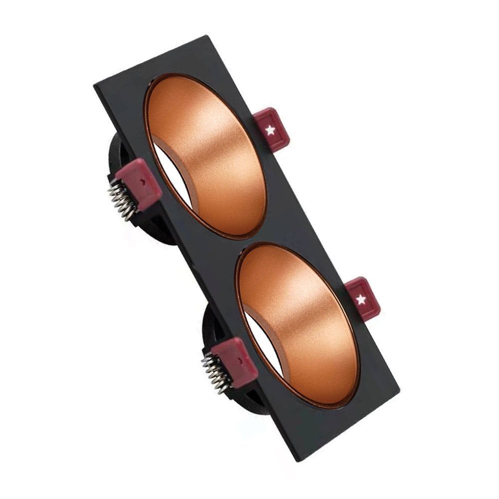 ACK Siyah Kasa - Rose Gold (172x92) mm Aliminyum Pc Spot Armatür AH03-07321