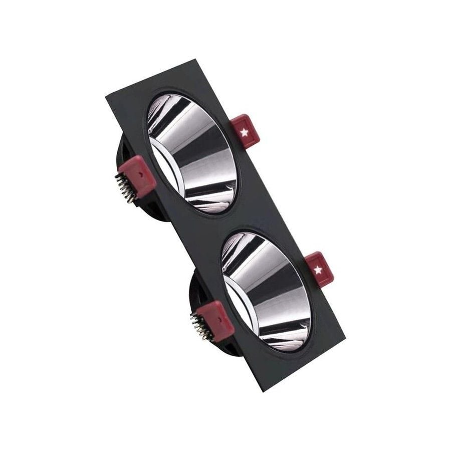 ACK Siyah Kasa - Platin Silver (172x92) mm Aliminyum Pc Spot Armatür AH03-07331