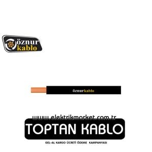 Öznur 1 mm NYAF Kablo- Siyah
