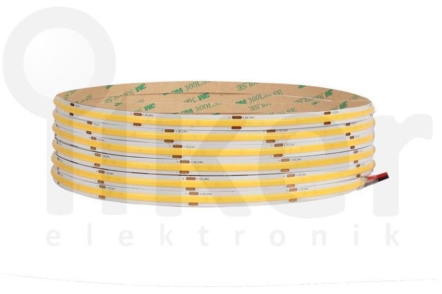 COB 480 Şerit Led 24 VDC İç Mekan 5 Mt. Sıcak Beyaz Işık FSIL.COB9.2720.4824