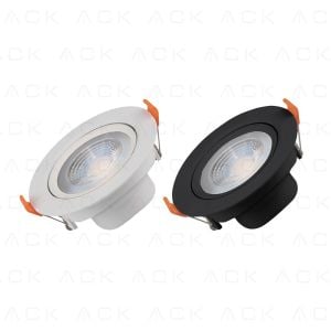 ACK 5W 4000K Naturel Beyaz Sıva Altı LED Spot Armatür Siyah AD01-00511