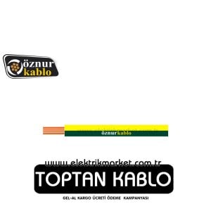 Öznur Kablo 2,5 mm NYAF - Sarı-Yeşil