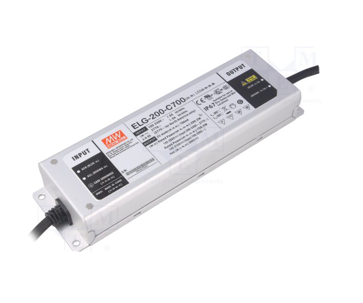 MEANWELL- ELG-200-C1400A  Led Sürücü - Güç kaynağı