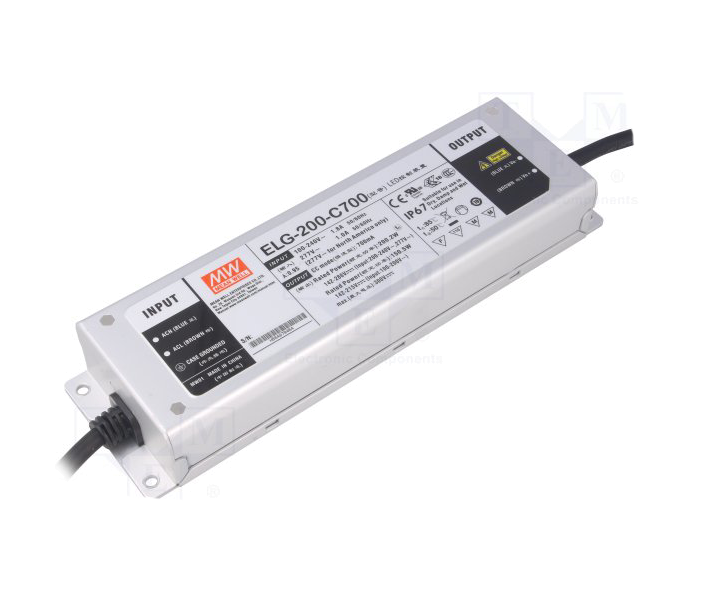 MEANWELL- ELG-200-C2100A  Led Sürücü - Güç kaynağı