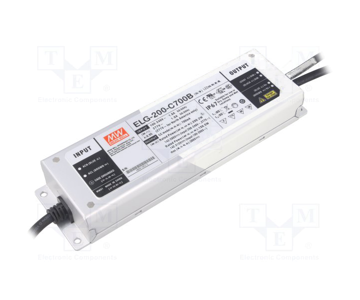 MEANWELL- ELG-200-C1050B  Led Sürücü - Güç kaynağı