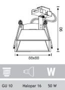 Jupiter GU10 5W (Dahil değil) Beyaz Sabit Spot JH660 B