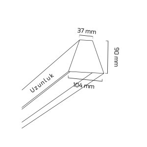 Goya 52w Sıva Üstü ve Sarkıt Led Armatür GY 8047-52