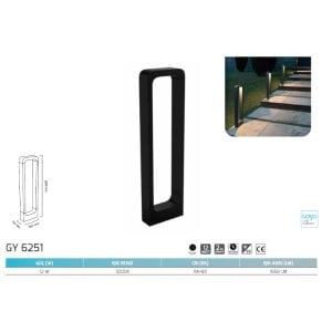 Goya 12 Watt Bahçe Armatür 3000K Gün Işığı GY 6251