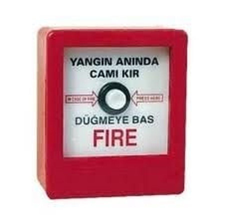 Mutlusan Yangın İhbar Butonu (Kare)- 028 120 000001