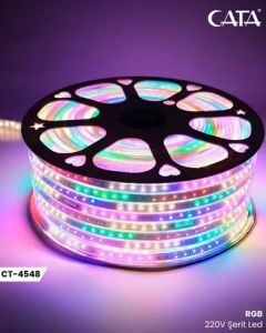 Cata Şerit Led Dış Mekan 220V CT-4548 RGB