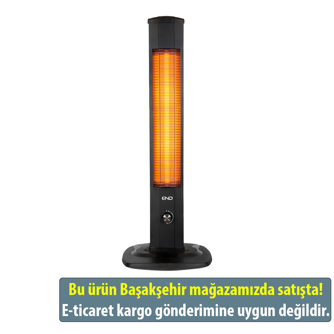 End Kule Tipi Mikatronik Dik Isıtıcı 2000w Termostatlı 6070-C