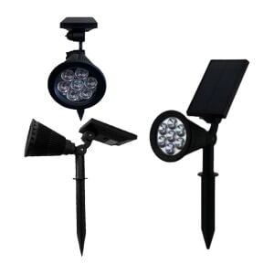 Cata Yeşil Işık 7W Solar Bahçe Armatürü Şarjlı CT-7310