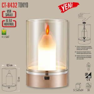 Cata Tokyo Şarjlı Masa Lambası CT-8432