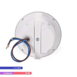 ACK LED Mavi Işık 1,5W 7,75 cm x 5,3 cm  Merdiven-Duvar Armatürü AH07-00764