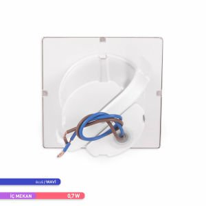 ACK LED 1,5W Mavi Işık 7,75 cm x 7,75 cm x 5,3 cm Merdiven-Duvar Armatürü AH07-00964