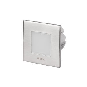 ACK LED 1,5W Mavi Işık 7,75 cm x 7,75 cm x 5,3 cm Merdiven-Duvar Armatürü AH07-00964