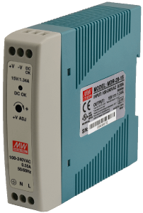 MEANWELL- MDR-020-15 	15Vdc 1.34Amp DIN Rail