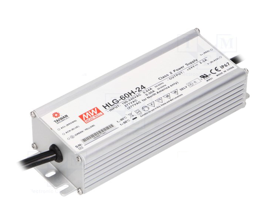 MEANWELL- HLG-60H-30  Led Sürücü - Güç kaynağı