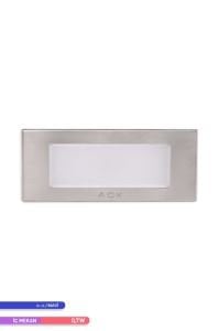 ACK LED 1,5W Mavi Işık 12 cm x 5 cm x 5,37 cm Merdiven-Duvar Armatürü AH07-01164