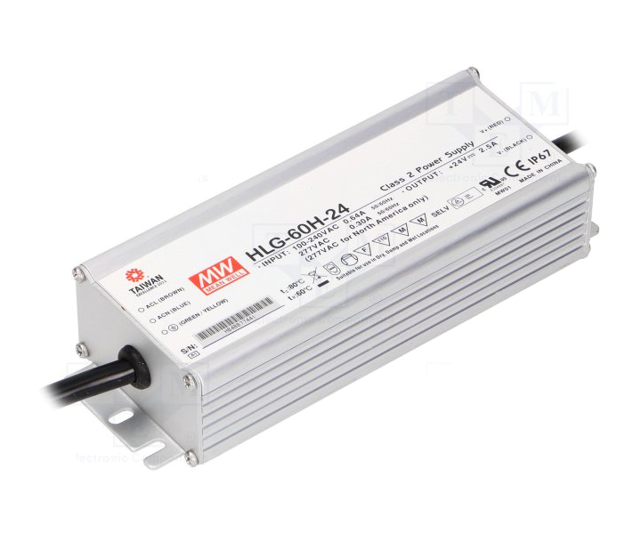MEANWELL- HLG-60H-36  Led Sürücü - Güç kaynağı