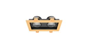 Goya 2x8W Sıva Altı SMD Led Armatür GY 1743-8 Gold - 6500K Beyaz Işık