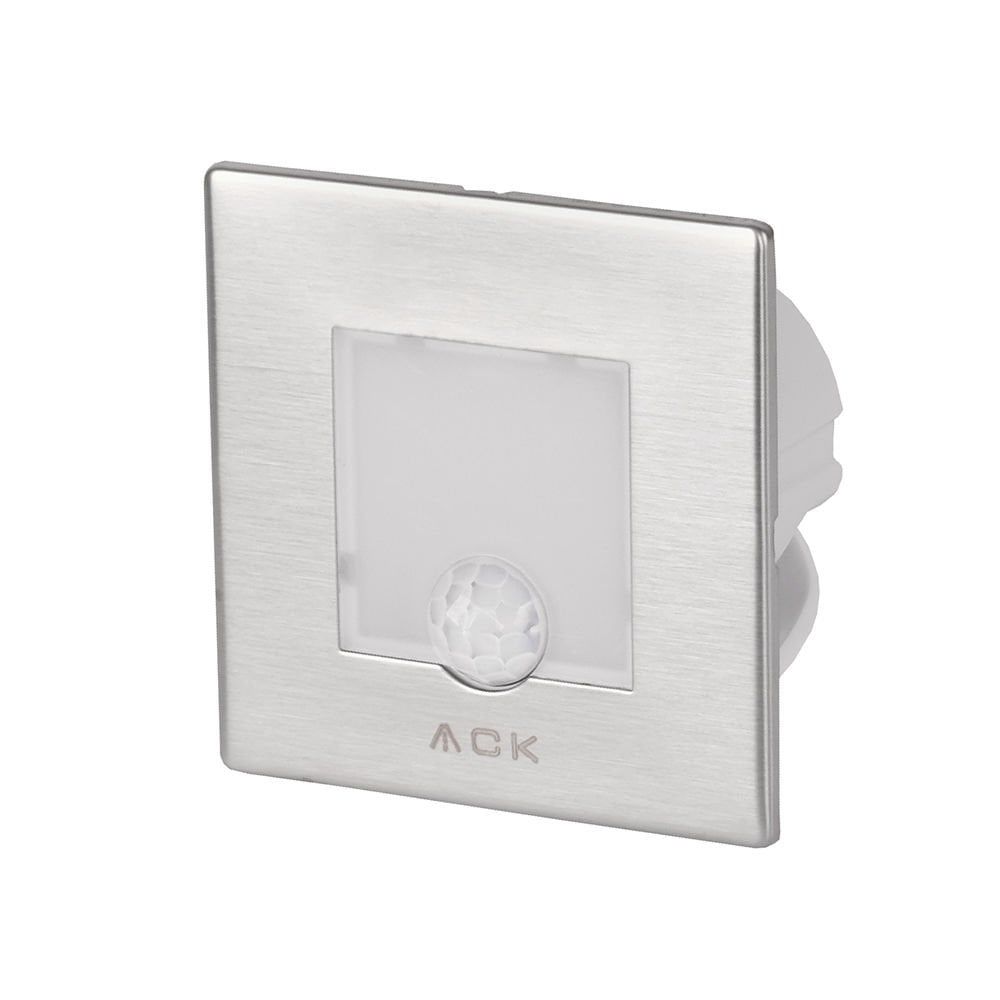 ACK Sensörlü LED 0,84W 6500K 7,75 cm x 7,75 cm x 5,3 Merdiven-Duvar Armatürü AH07-00834