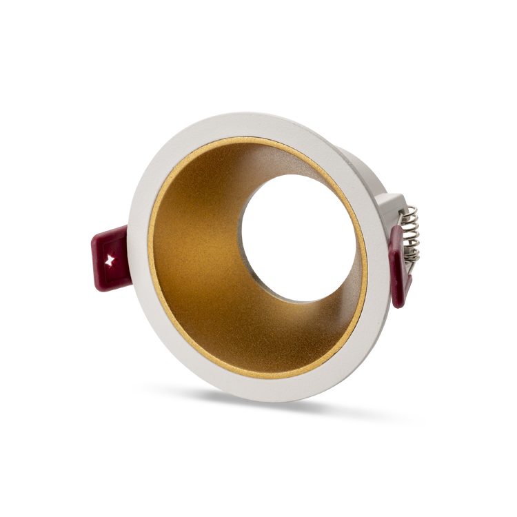 Noas Ren Beyaz-Gold Yuvarlak Dekoratif Boş Kasa YL60 2112