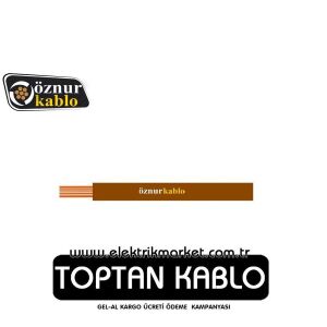 Öznur 1 mm NYAF Kablo-Kahverengi