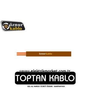 Öznur 1 mm NYAF Kablo-Kahverengi