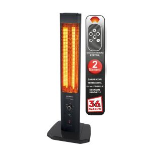 Luxell 1800W Çift Flament Kule Tipi Kumandalı Isıtıcı MH 1800 Double