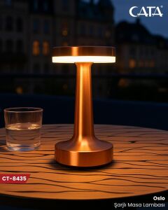 Cata Oslo Şarjlı Dim Edilebilir  Masa Lambası CT-8435