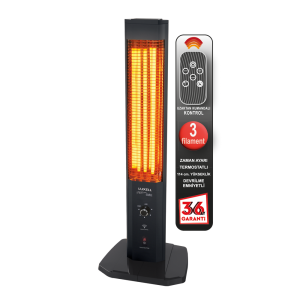 Luxell 1800W Üç Flament Kule Tipi Kumandalı Isıtıcı MH 1800 Triple