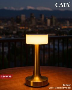 Cata Denver Şarjlı Dim Edilebilir  Masa Lambası CT-8436