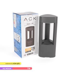 ACK 3000K 30 cm x 26 cm x 12,5 cm 7W LED Bahçe Armatürü Dallas AG43-02002