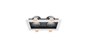 Goya 2x8W Sıva Altı SMD Led Armatür GY 1743-8 Siyah Beyaz - 4000K Natural Beyaz