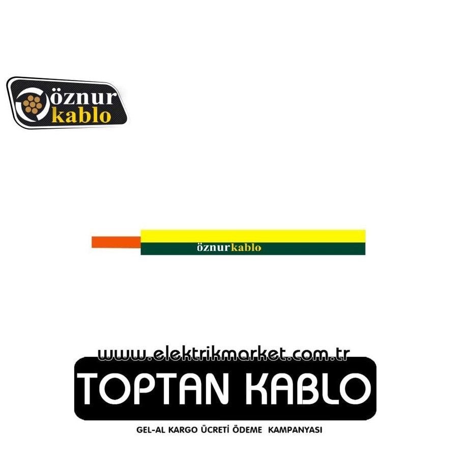 Öznur Kablo 2,5 mm NYA - Sarı-Yeşil
