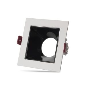 Noas Ural Beyaz-Siyah Kare Dekoratif Boş Kasa YL60 3110