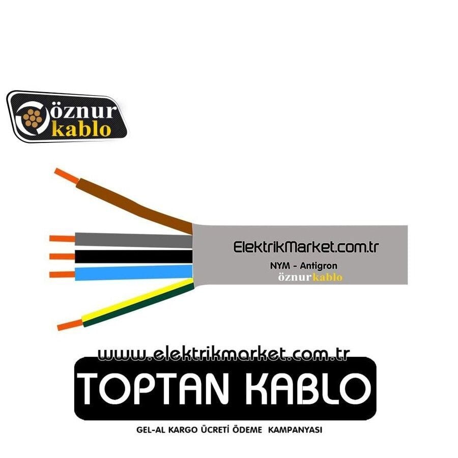 Öznur Kablo 5x6 mm NYM (Antigron)