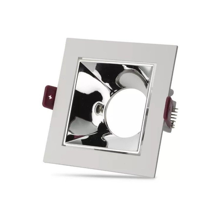 Noas Ural Beyaz-Krom Kare Dekoratif Boş Kasa YL60 3113