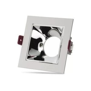 Noas Ural Beyaz-Krom Kare Dekoratif Boş Kasa YL60 3113