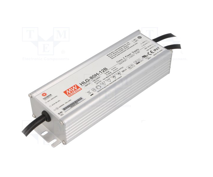 MEANWELL- HLG-80H-12B  Led Sürücü - Güç kaynağı