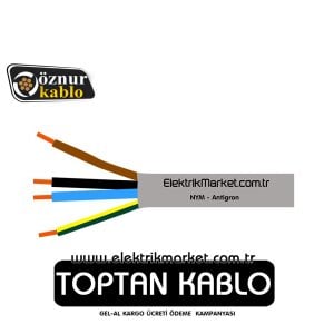 Öznur Kablo 4x2,5 mm NYM (Antigron)
