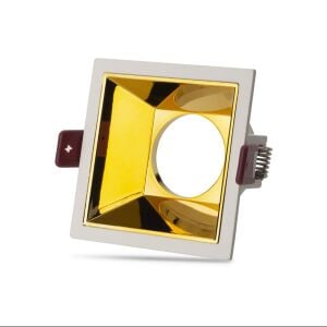 Noas Aras Beyaz-Gold Kare Dekoratif Boş Kasa YL60 3404