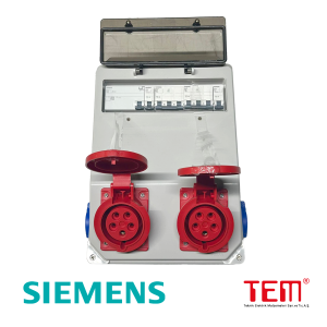 Tem IP67  Kombinasyon Kutusu Ön 2 Ad. IP44 5x32A CEE + 2 Ad. 1x16 Yan