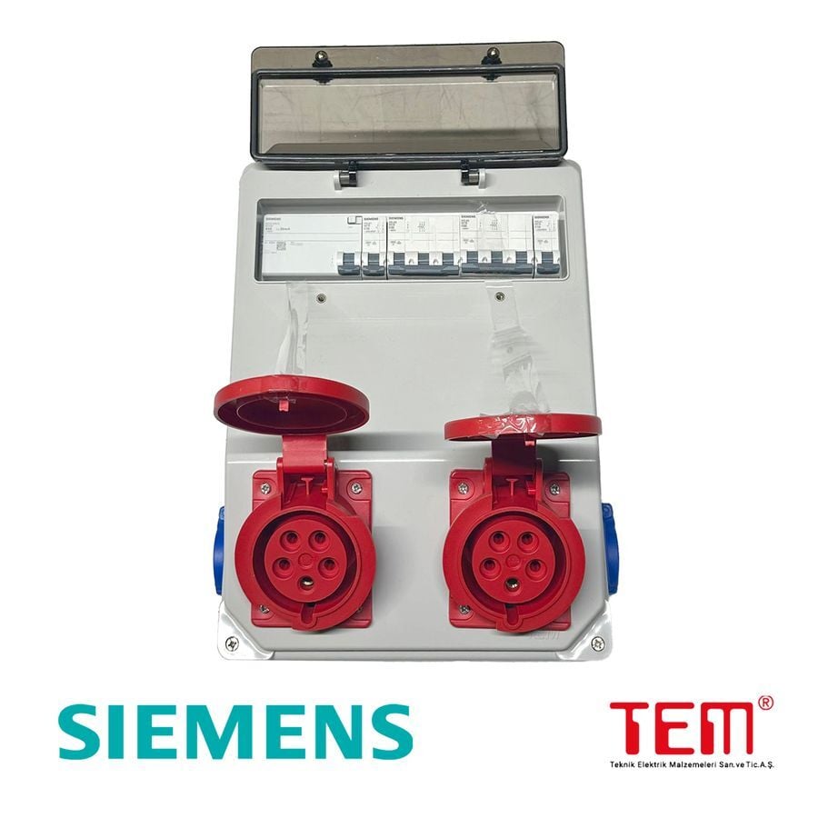 Tem IP67  Kombinasyon Kutusu Ön 2 Ad. IP44 5x32A CEE + 2 Ad. 1x16 Yan