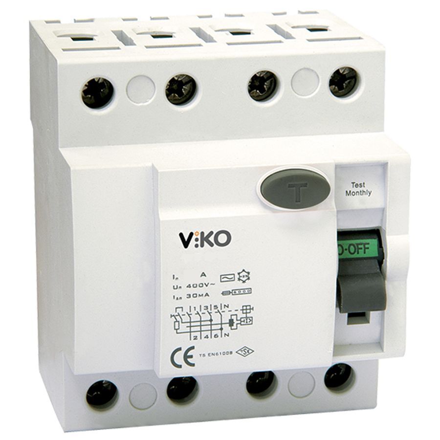 Viko 4x25 Amper Kaçak Akım Rölesi 30mA