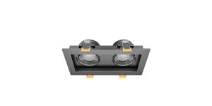 Goya 2x8W Triac Dim Sıva Altı Cob Led Armatür GY 1743-8 Siyah - 6500K Beyaz Işık