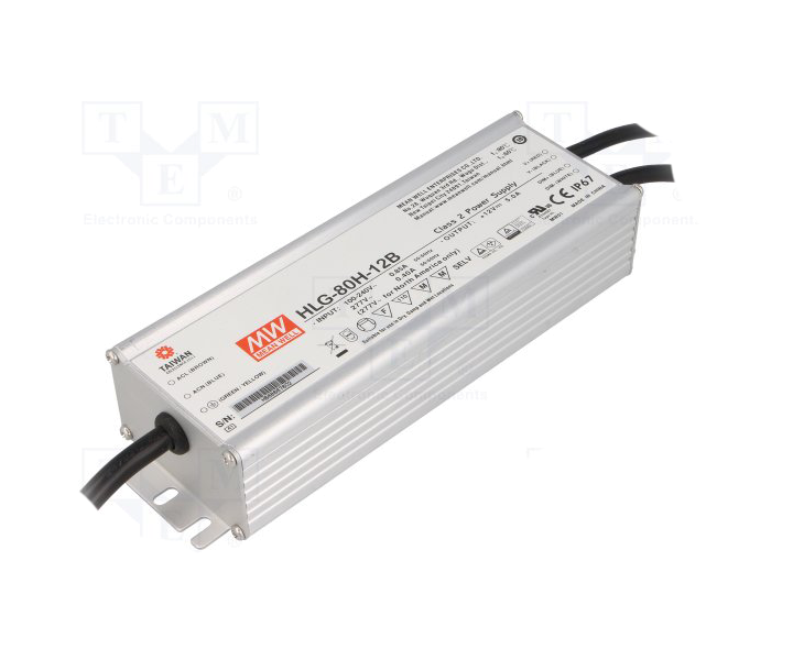 MEANWELL- HLG-80H-54B  Led Sürücü - Güç kaynağı